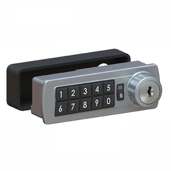Lockey: GE370 Gemini Electronic Keypad Combination Cabinet Lock - Silver - Right